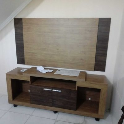 Rack de TV montado pela Freitas Montador